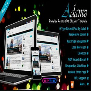 Adamz Blogger Theme Premium Version V2.1