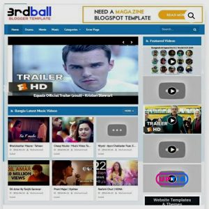 3 RD Ball Blogger Theme Premium Version