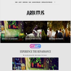 Arbutus Blogger Theme Premium Version