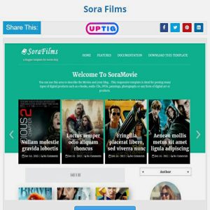 Sora Films Premium Version Blogger Theme