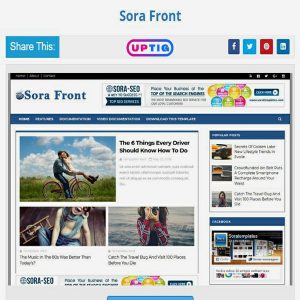 Sora Front Premium Version Blogger Theme