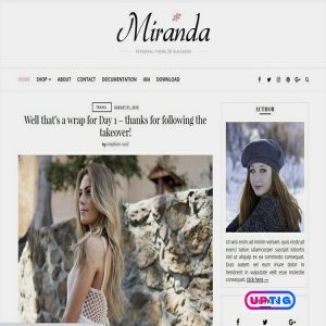 Miranda Blogger Theme Premium version