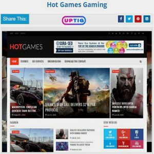 Hot Games Gaming Premium Version Blogger Theme