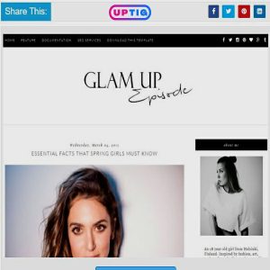 Glam Up Premium Version Blogger Theme