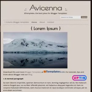 Avicenna Blogger Theme Premium Version