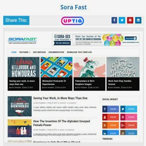 Sora Fast Premium Version Blogger Theme