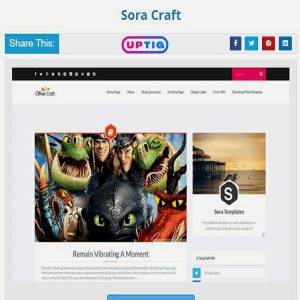 Sora Craft Premium Version Blogger Theme