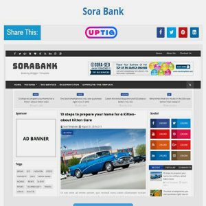 Sora Bank Premium Version Blogger Theme